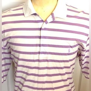 Polo Ralph Lauren golf polo shirt short sleeves striped men’s polo shirt cotton
